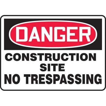 OSHA DANGER SAFETY SIGN CONSTRUCTIO MCRT026VP